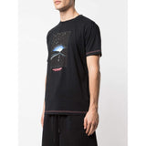 MARCELO BURLON Close Encounters Print T-Shirt, Black/ Multi-OZNICO