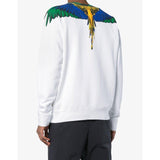 MARCELO BURLON Color Wings Crewneck, White/ Multi-OZNICO