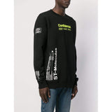 MARCELO BURLON Confidential Sweatshirt, Black/ Multi-OZNICO