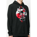 MARCELO BURLON Crossed Snakes Hoody, Black/Multi-OZNICO