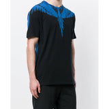 MARCELO BURLON Double Wings T-Shirt, Black/ Blue-OZNICO