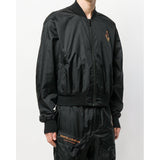 MARCELO BURLON Fire Cross Bomber Jacket, Black-OZNICO