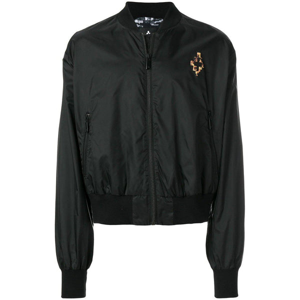 MARCELO BURLON Fire Cross Bomber Jacket, Black-OZNICO