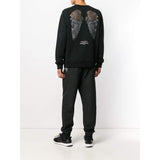 MARCELO BURLON Heart Wings Crewneck, Black-OZNICO