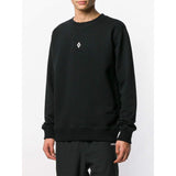 MARCELO BURLON Heart Wings Crewneck, Black-OZNICO