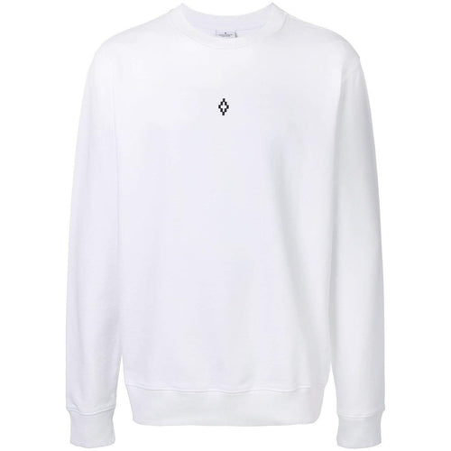 MARCELO BURLON Heart Wings Crewneck, White-OZNICO