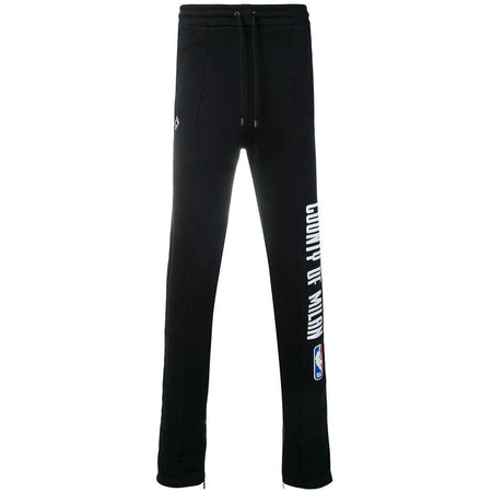 MARCELO BURLON Bicolor Wing Joggers, White/ Black