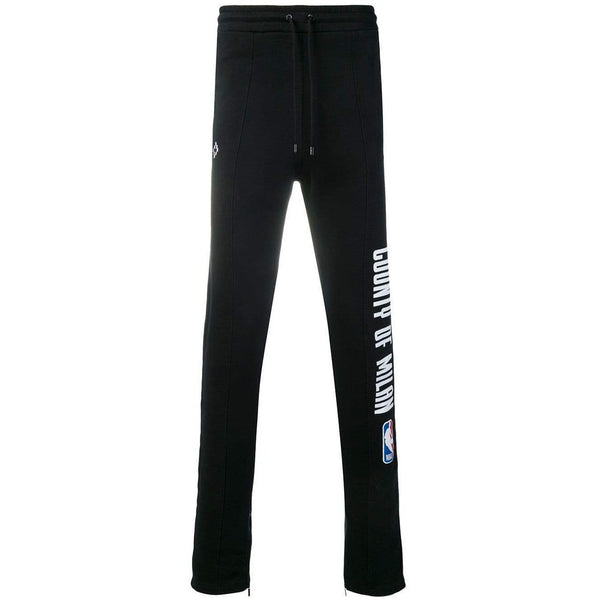 MARCELO BURLON NBA Sweatpants, Black-OZNICO