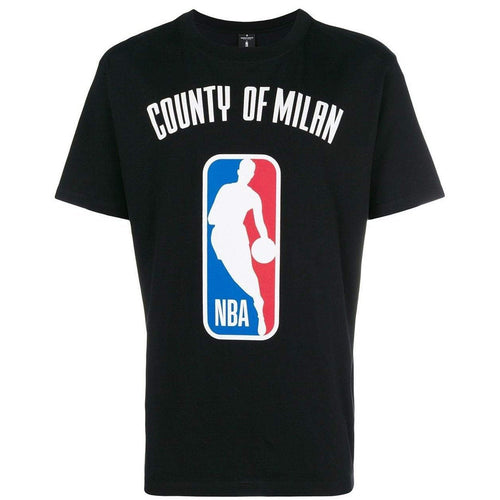 MARCELO BURLON NBA T-Shirt, Black-OZNICO