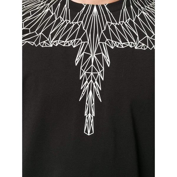 MARCELO BURLON Neon Wings T-Shirt, Black-OZNICO