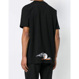 MARCELO BURLON Owl Print T-Shirt, Black-OZNICO