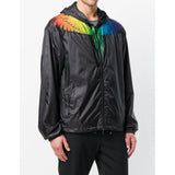 MARCELO BURLON Rainbow Wings Windbreaker, Black-OZNICO