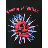 MARCELO BURLON Skull Print T-Shirt, Black-OZNICO