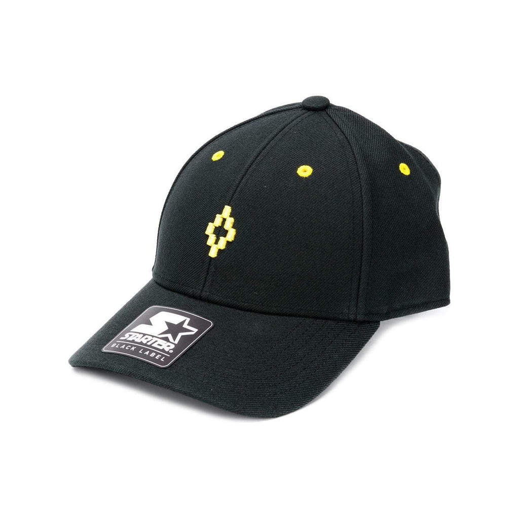 MARCELO BURLON Starter Cross Cap, Black/ Yellow – OZNICO