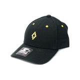 MARCELO BURLON Starter Cross Cap, Black/ Yellow-OZNICO
