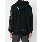 MARCELO BURLON Tiger Lightning Hoodie, Black-OZNICO