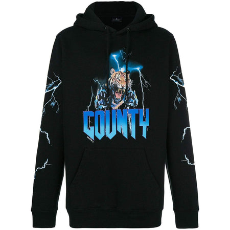 MARCELO BURLON Crossed Snakes Hoody, Black/Multi