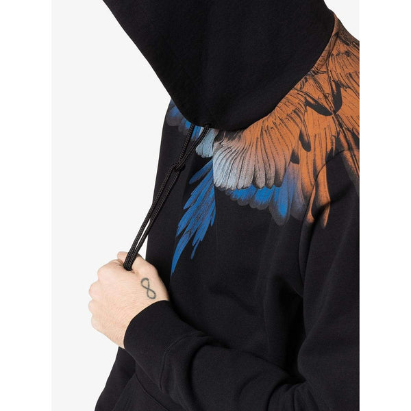 BURLON Wings Hoodie, Black/ Orange OZNICO