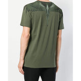 MARCELO BURLON Wings Printed T-Shirt, Green-OZNICO