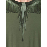 MARCELO BURLON Wings Printed T-Shirt, Green-OZNICO