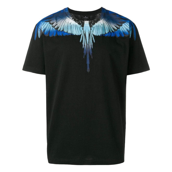 MARCELO BURLON Wings T-Shirt, Blue-OZNICO