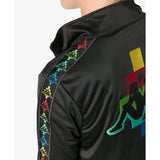 MARCELO BURLON X KAPPA Zip Track Jacket, Black-OZNICO