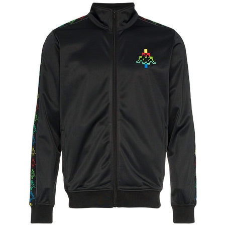 MARCELO BURLON X KAPPA Logo Embroidered Hoodie, Black