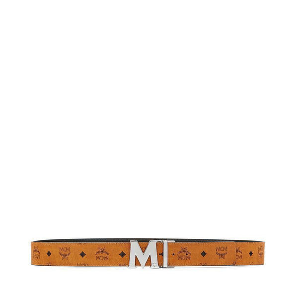 MCM Claus Reversible Belt 1.75", Cognac-OZNICO