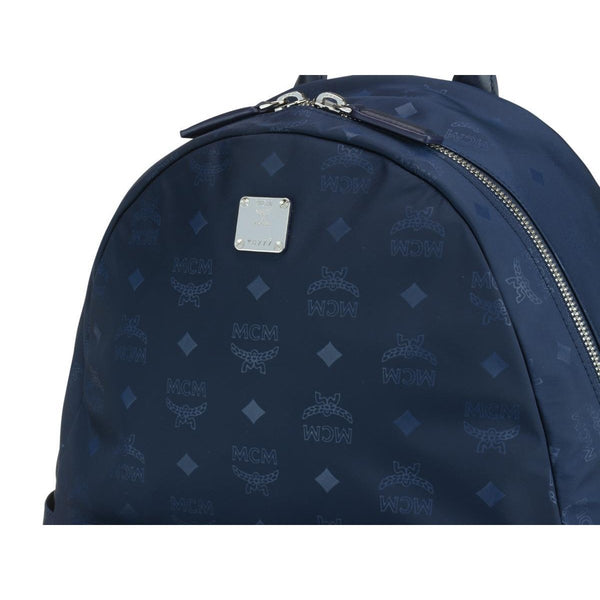 MCM Dieter Backpack Nylon Visetos Medium Navy in Nylon with