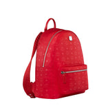 MCM Dieter Teardrop Backpack in Monogram Nylon, Viva Red-OZNICO