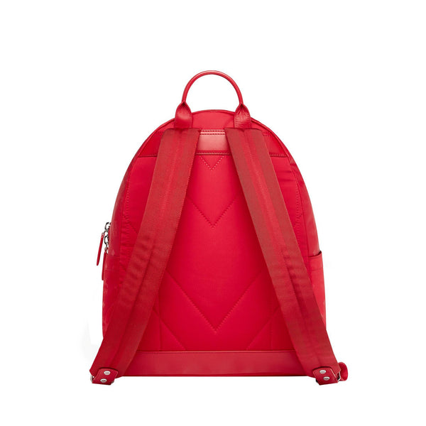 MCM Dieter Teardrop Backpack in Monogram Nylon, Viva Red-OZNICO