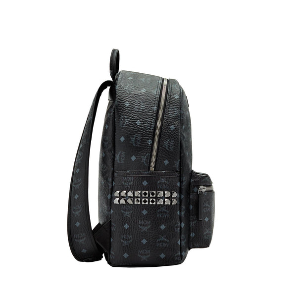 MCM Stark Side Stud Backpack, Black-OZNICO