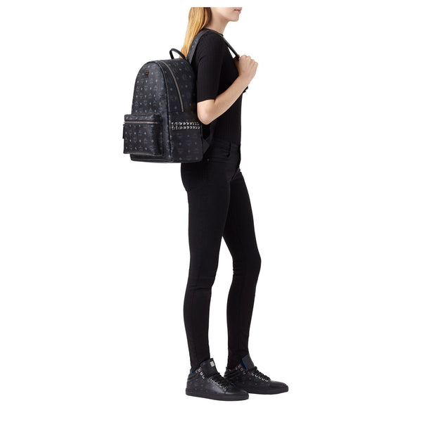 Mini Stark Side Studs Backpack in Visetos Black