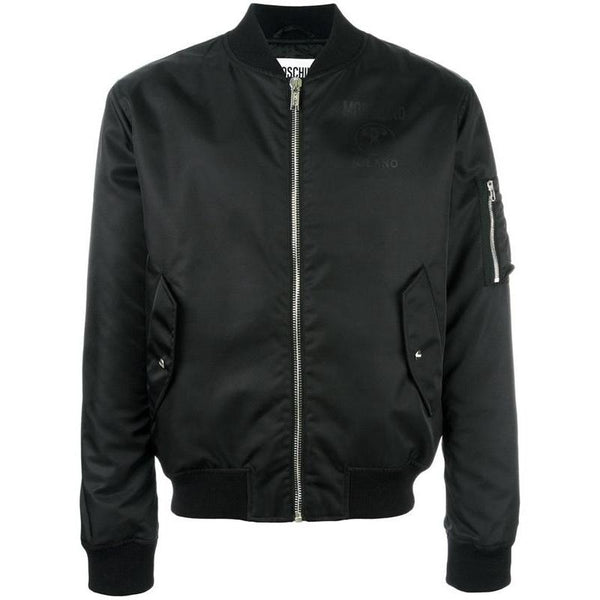 MOSCHINO Bomber Jacket, Black-OZNICO