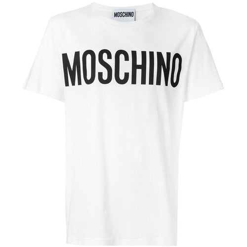 MOSCHINO Classic Logo T-Shirt, White-OZNICO