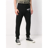 MOSCHINO Couture Logo Sweatpants, Black-OZNICO