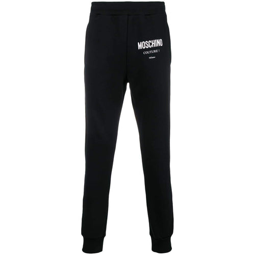 MOSCHINO Couture Logo Sweatpants, Black-OZNICO