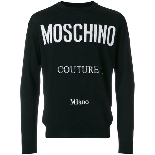 MOSCHINO Couture Milano Sweater, Black-OZNICO