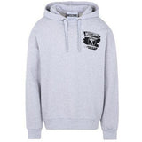 MOSCHINO Logo Hooded Sweatshirt, Grey-OZNICO