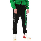 MOSCHINO Logo Print Sweatpants, Black-OZNICO