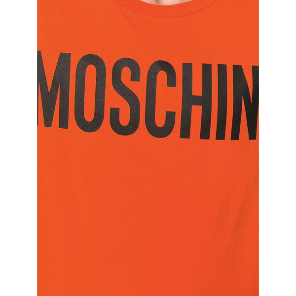 MOSCHINO Logo Print T-Shirt, Orange-OZNICO