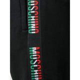 MOSCHINO Logo Stripe Sweatpants, Black-OZNICO
