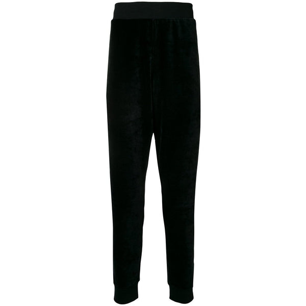 MOSCHINO Slouched Track Pants, Black-OZNICO