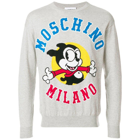 MOSCHINO Graphic Print Sweater, Black