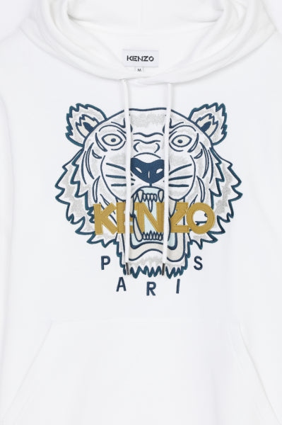 Kenzo Tiger Hooded Sweatshirt, White