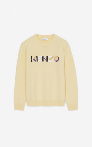 Kenzo Logo Jumper Cream