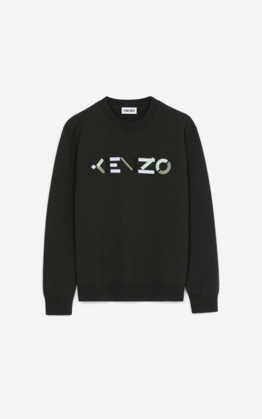 KENZO Logo Print Sweatshirt, Black
