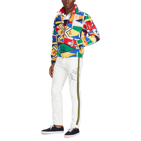 POLO RALPH LAUREN Bayport Graphic Windbreaker, RLYC Burgee Flag-OZNICO