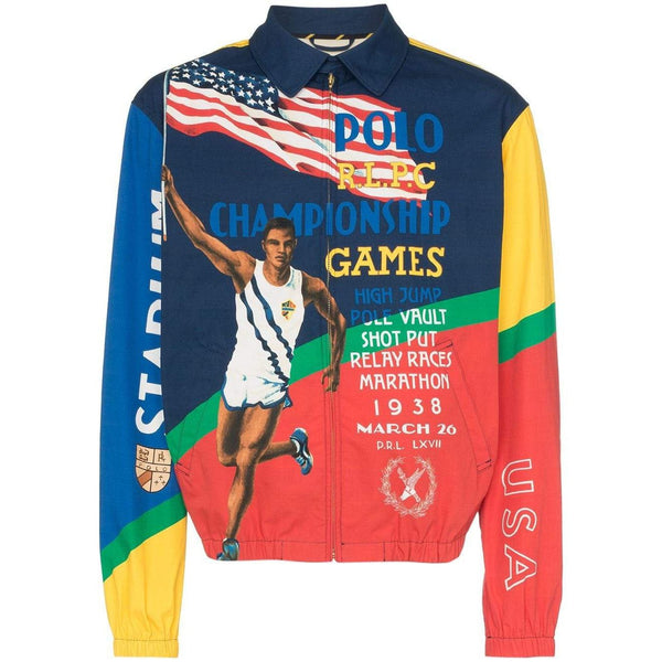 POLO RALPH LAUREN Championship Games Graphic Print Jacket, Multi-OZNICO