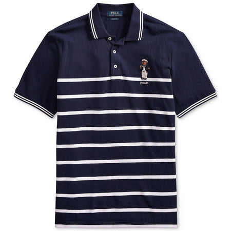 Polo Ralph Lauren Classic Fit Graphic Slub Jersey T-Shirt, Navy